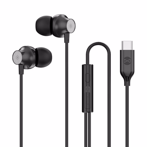 Forever vadu austiņas EP-02 USB-C melnas