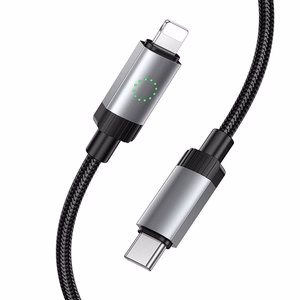Cable USB C to Lightning Hoco PD 27W 1 m X117 black