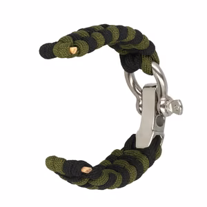 Universal nylon loop 22mm design 1 green-black