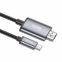 Kabelis Hoco UA27 USB-C uz HDMI pelēks