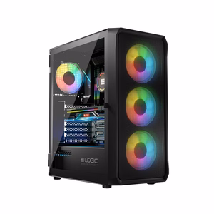 Logic PORTOS ARGB MINIDI USB 3.0 korpuss melns