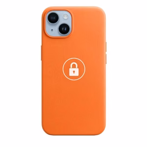 Phone Maciņš "Leather Maciņš v2" priekš iPhone 14 / Oranžs / in package