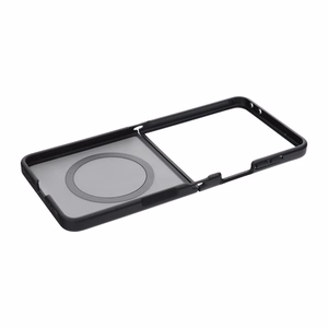 Melns 4sF-S Acrylic vāciņš ar MagSafe atbalstu Samsung Galaxy Z Flip8 tālrunim