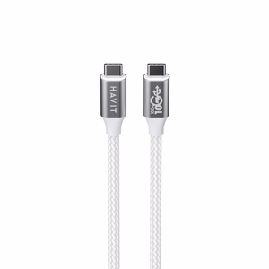 Havit CB6290 - USB Type C uz USB Type C kabelis, 1 m (balts/pelēks)
