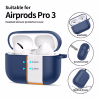 Tech-Protect silikona vāciņš ar āķi AirPods Pro - Tumši zils