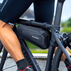 Rockbros B66 ūdensnecaurlaidīga velosipēda rāmja soma - melna