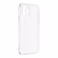 Caurspīdīgs 2 mm viedtālruņa apvalks IPHONE 12 (ar kameras aizsardzību)