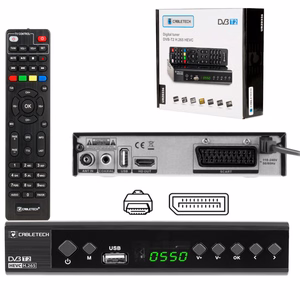 Cabletech URZ0336C – DVB-T2 H.265/HEVC digitālās virszemes televīzijas uztvērējs