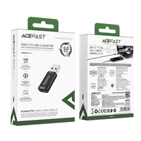 Acefast J2 USB-C 3.0 (sieviešu) uz USB-A 3.0 (vīriešu) 5Gb/s adapteris - melns