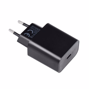 BLUE STAR ceļojumu lādētājs Type C + kabelis Type C uz Lightning PD QC4.0 3A 20W TFB-TC-20WPD melns