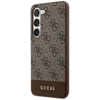 Guess 4G Stripe Collection viedtālruņa apvalks Samsung Galaxy S24+ - brūns