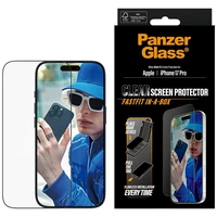 PanzerGlass īpaši plats Fastfit rūdītais aizsargstikls iPhone 17 Pro viedtālrunim