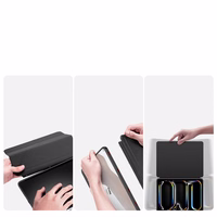 DUX DUCIS planšetdatora apvalks MAGI (m) ar zīmuli uzglabāšanas vietu iPad Pro 13 (2024) - melns (m)