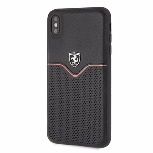 Ferrari cieta viedtālruņa apvalks iPhone Xs Max - melns/melns Off Track Victory