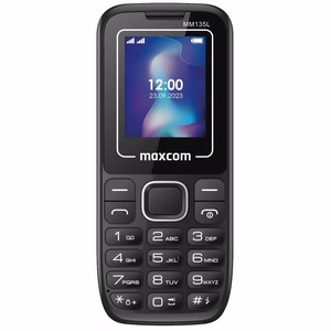 Mobilais telefons - MAXCOM MM 135 LIGHT divu SIM karšu melns-zils