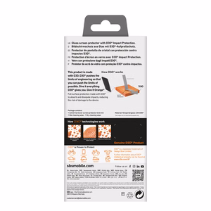 SBS Tempered Glass D3O with frame for iPhone 16 Plus / iPhone 15 Plus