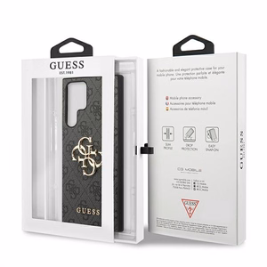Guess GUHCS22L4GMGGR S908 S22 Ultra pelēks/grey hardcase 4G Big Metal Logo