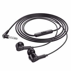 Kabeļu austiņas Jack 3,5 mm ar mikrofonu M102 melnas
