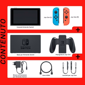 Nintendo Switch portable game console 15.8 cm (6.2") 32 GB Touchscreen Wi-Fi Blue, Grey, Red