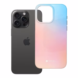 Case for iPhone 15 PRO MAX Forcell F-Protect Mirage compatible with MagSafe Military Drop-Test pinky blue