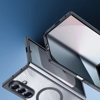 DUX DUCIS viedtālruņa apvalks AIMO MAG saderīgs ar MagSafe SAMSUNG Fold7 - melns