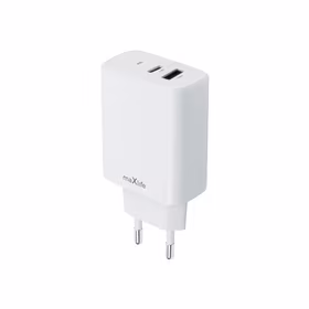 Maxlife MXTC-10-20AC PD QC lādētājs 1x USB-C 1x USB 20W balts