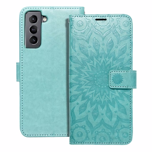 MEZZO grāmatas viedtālruņa apvalks SAMSUNG S21 mandala zaļa