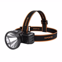 Superfire HL51 galvas lukturītis, 160 lm, micro-USB, 4 režīmi, 300 m