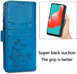 Korpuss Flower Book Samsung A566 A56 5G blue