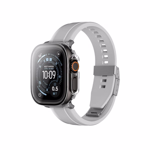 AmazingThing Radix Glass Screen Protector with Case for Apple Watch UItra 3 49mm - Clear