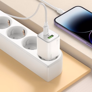 Lādētājs Hoco N41 20W GaN USB-A/USB-C balts