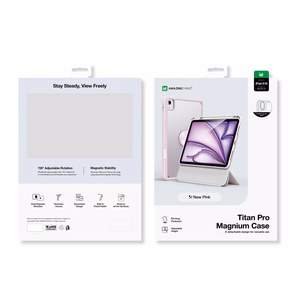 AmazingThing Titan Pro Mag futrālis iPad 11" 2025 - Rozā krāsā