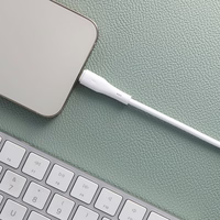 FORCELL F-ENERGY C346 kabelis Type C uz Lightning PD 3A 27W Silicone 1 m balts