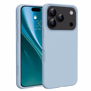 Etteri Silikona Mag maciņš priekš iPhone 17 Pro gaiši zils