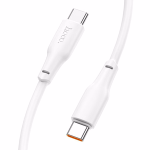 Cable USB C to USB C Hoco 3A 100W 1 m X93 white
