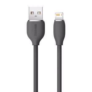 Baseus Jelly kabelis USB uz Lightning, 2,4A, 1,2m (melns)