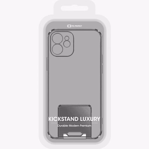 TEL PROTECT luksusa viedtālruņa apvalks ar statīvu paredzēts iPhone 11 Pro – melns