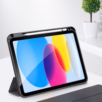 Dux Ducis Domo apvalks iPad 10.9'' 2022 (10. paaudze) ar viedo vāciņu un statīvu melns