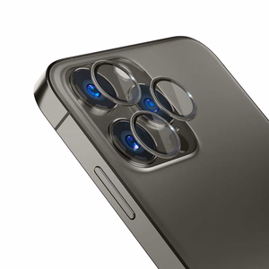 Apple iPhone 15 Pro - 3mk Objektīva aizsardzība grafīta krāsā