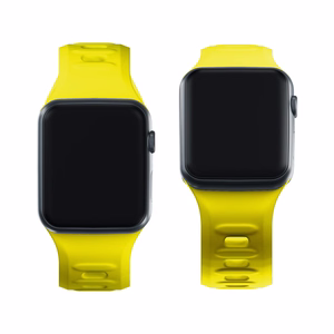 3mk silikona siksniņa Apple Watch, 38/40/41/42 mm, dzeltens, mazais izmērs