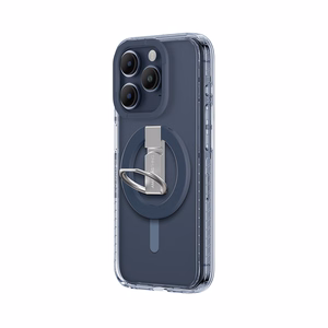 Amazing Thing Titan Pro Mag gredzena turētāja apvalks 10FT IP156.1PTRBU Iphone 15 Pro tumši zila