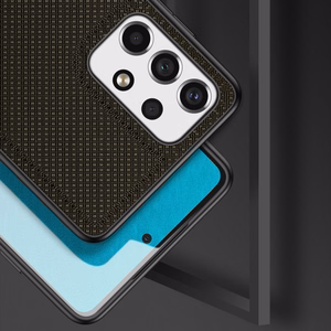 Dux Ducis Fino viedtālruņa apvalks, izgatavots no neilona materiāla, paredzēts Samsung Galaxy A73, zaļš