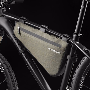 Rockbros AS-017 velosipēda rāmja soma 5 l - tumši zaļa