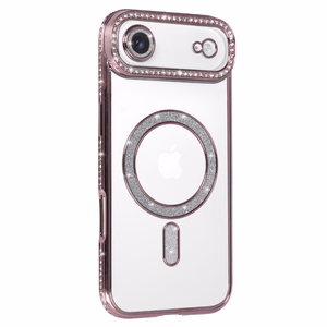 Viedtālruņa apvalks Bling Magsafe Case for Iphone 17 Air - rozā