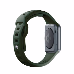 3mk silikona siksniņa Apple Watch, 38/40/41/42 mm, tumši zaļš, mazais izmērs