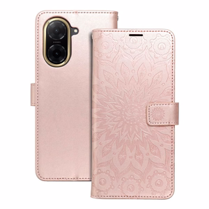 MEZZO grāmatu viedtālruņa apvalks XIAOMI Redmi A5 (173,3 x 79,4 x 8,26) mandala rozā zelts