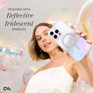 Case-Mate Karat MagSafe vāciņš ierīcei iPhone 16 Pro Max, hologrāfisks Soap Bubble