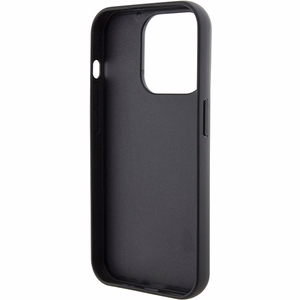 Karl Lagerfeld Fixed Glitter Choupette Logo Metal Pin Viedtālruņa apvalks iPhone 15 Pro Max - sudrabains