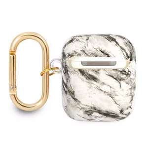 Guess GUA2HCHMAG AirPods apvalks pelēks/pelēks Marmora Siksniņu kolekcija