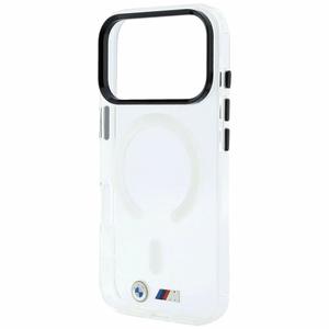 BMW M IML Glossy Metal Logo & Trims MagSafe maciņš modelim iPhone 17 Pro / 18 Pro – caurspīdīgs